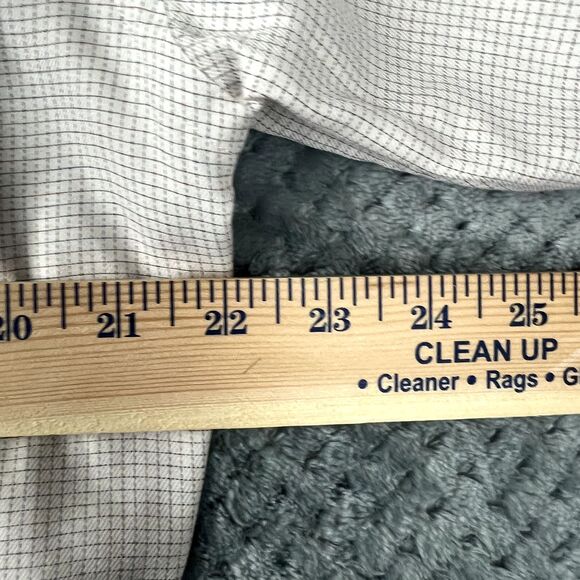 Faconnable Dress Shirt Mens 3 15.5L Long Sleeve Button Down Check Made In Usa - Picture 6 of 8